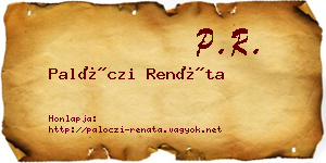 Palóczi Renáta névjegykártya