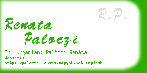 renata paloczi business card